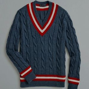 Brooks Brothers Wool Tennis Sweater